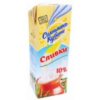 Сливки Солнышко Кубани 10% 1л. ултрапаст.